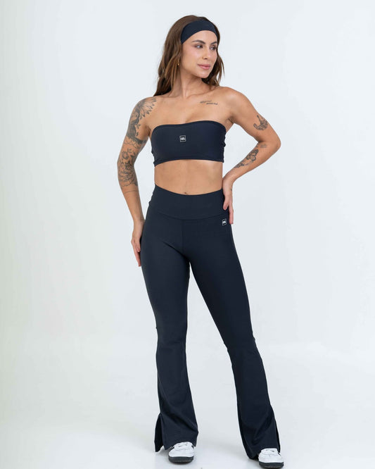 Calça Legging Flare Trend Preta compressão s/empina