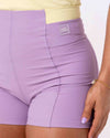 Short Fitness Classic Duo Lavanda com Chá Verde compressão S/ empina bumbum