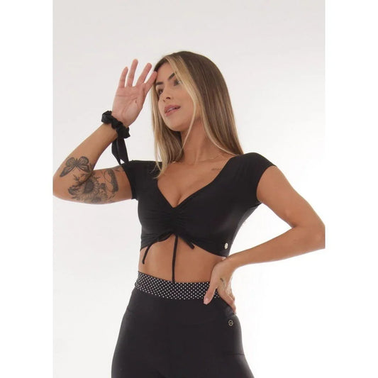 Top fitness Carol preto - Maré Maria moda fitness