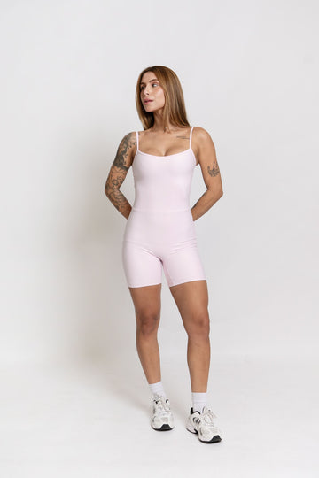Macaquinho Fitness Compressão Balance Rosa Blush