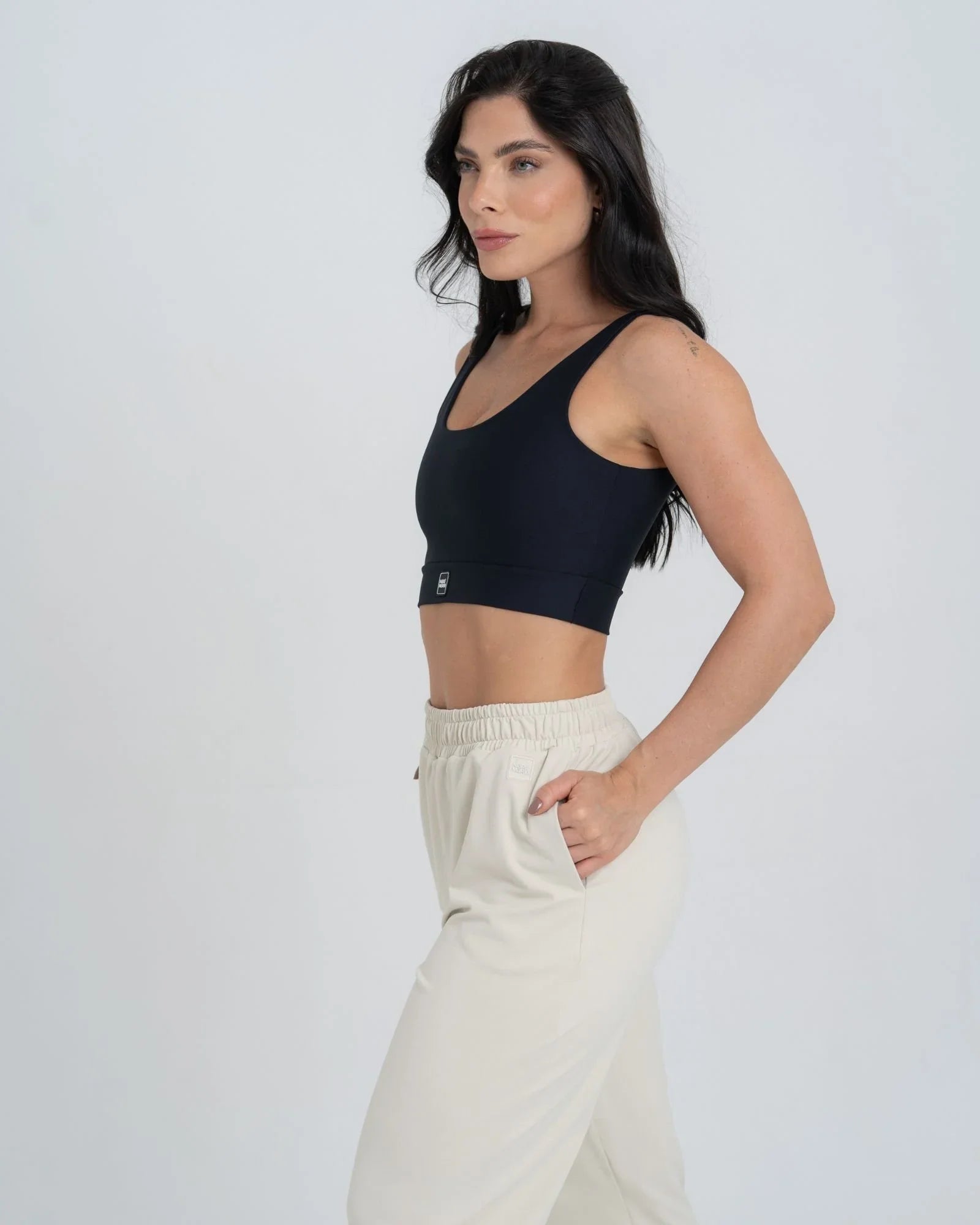 Top Match Fitness Preto - Maré Maria moda fitness