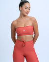 Top Faixa Tomara que caia Allure Páprica