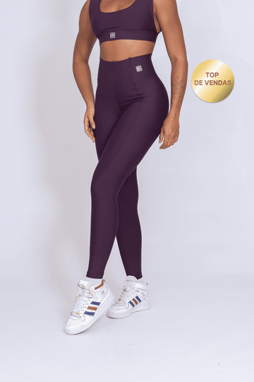 Calça Legging  fitness Classic Blueberry sem empina bumbum