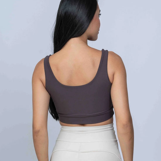 Top Match Fitness Marrom Urban - Maré Maria moda fitness