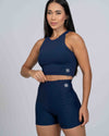 Short Classic Azul Marinho compressão sem empina bumbum