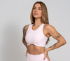 Top Fitness Corrida Com Bolso Rosa Blush