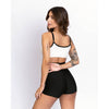 Top fitness Ternura Off White com alça Super Black