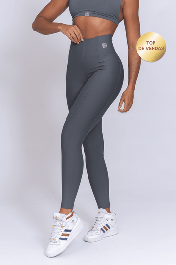 Calça Legging  fitness Classic Grafite compressão e sem empina bumbum