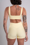 Top Fitness Liberty Amarelo Brisa Com Off White
