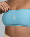 Top Faixa Tomara que caia Allure Azul céu