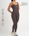 Macacão Fitness Compressão Power Corset Marrom Carbono