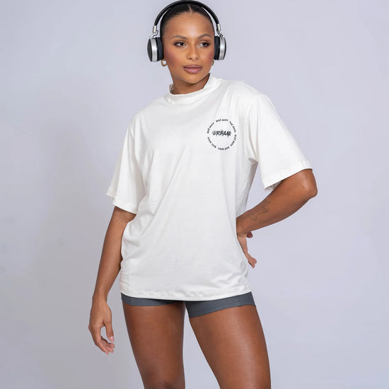 Blusão Oversized "Ai de mim se não fosse eu" com gola - Maré Maria moda fitness