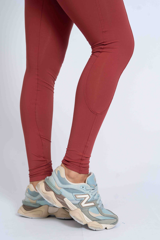 Calça Legging Essence Vermelho Carmin compressão