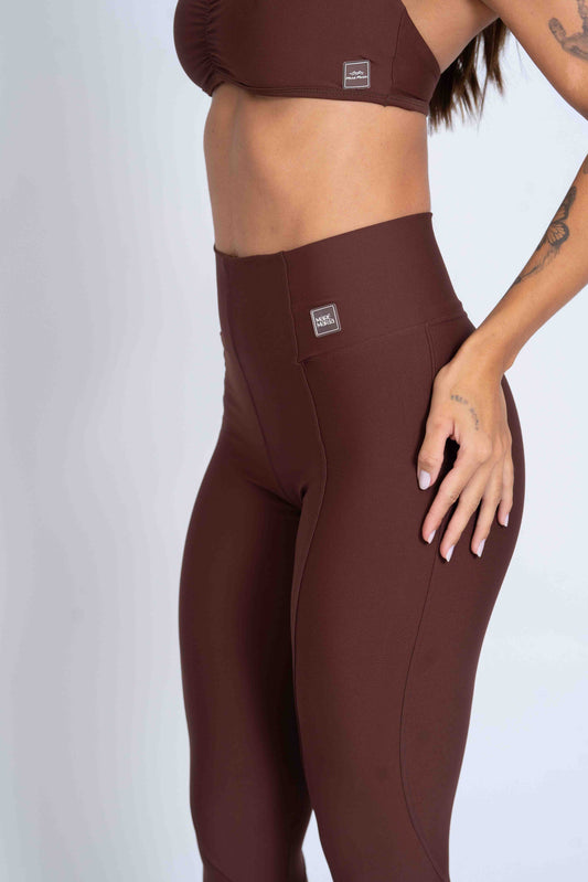 Legging Classic Chocolate Dark compressão s/empina