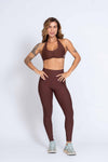 Legging Classic Chocolate Dark compressão s/empina