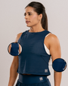 Regata Cropped Dry Azul Intenso