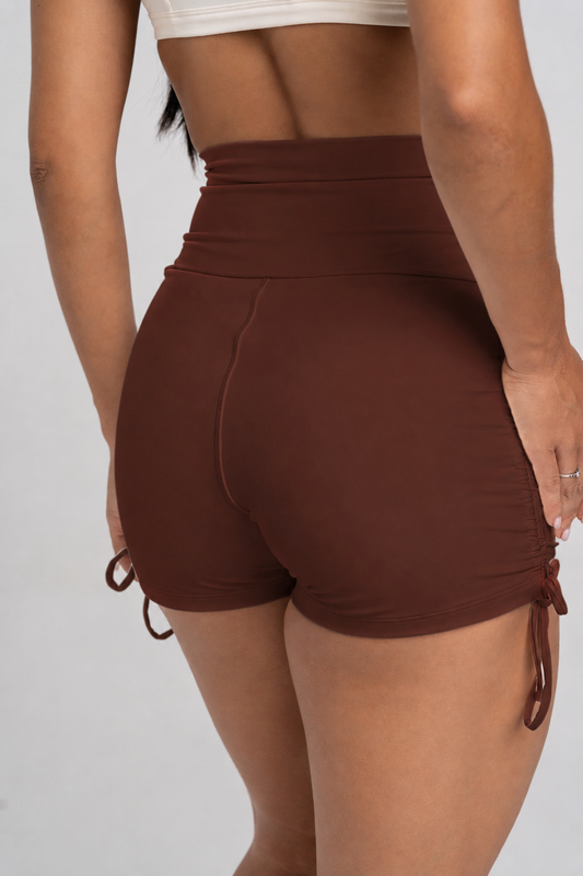 Short Fitness Compressão Smile Chocolate Dark