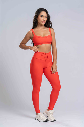 Calça Legging Fitness Red Slim empina bumbum
