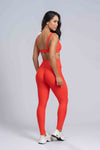 Calça Legging Fitness Red Slim empina bumbum