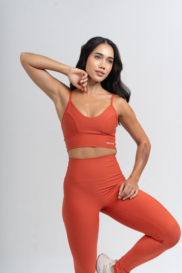 Calça Legging Compressão Confort Telha (Leve Defeito)