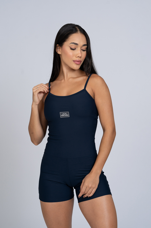 Macaquinho Fitness Mood Azul Dark