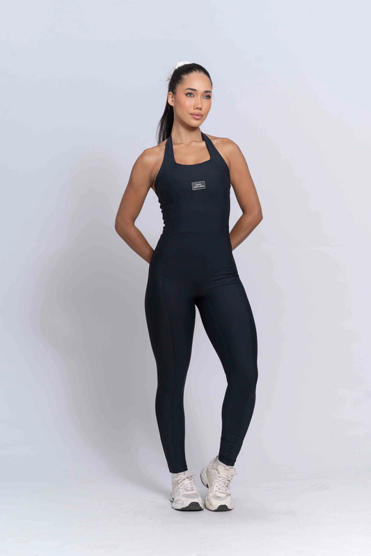 Macacão Fitness Native Preto Maré Maria – tecido Max com compressão e modelagem premium