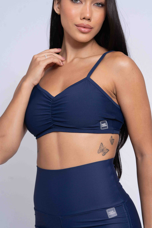 Top fitness Fresh Azul Marinho