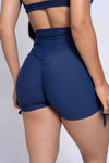 Short fitness Smile Azul Marinho Empina Bumbum