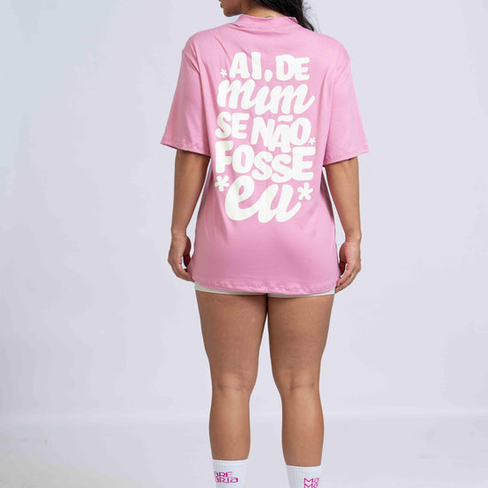 Blusão Oversized "Ai de mim se não fosse eu" com gola - Maré Maria moda fitness