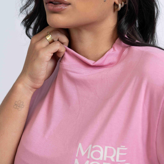 Blusão Oversized "Ai de mim se não fosse eu" com gola - Maré Maria moda fitness