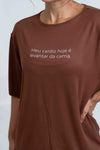 Blusão Oversized Meu cárdio hoje é levantar da cama