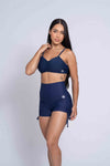 Short fitness Smile Azul Marinho Empina Bumbum