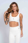 Top Fitness Basic Offwhite com compressão