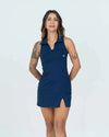 Vestido Match Point Azul Marinho ( Leve Defeito )