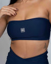 Top Fitness Tomara Que Caia Allure Azul Marinho