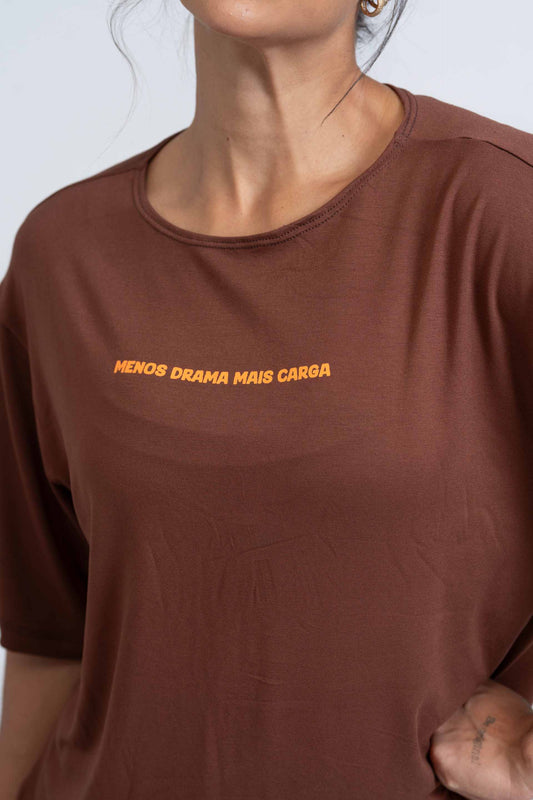 Blusão Fitness Oversized 'Olívia Maromba' Marrom