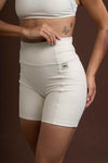 Short Fitness Compressão New Bike Creme