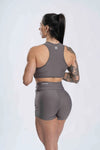 Short Fitness Basic Cinza