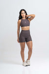 Top Fitness Compressão Madu Marrom Carbono