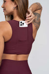 Top Fitness Corrida Com Bolso Ruby
