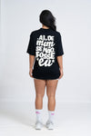 Blusão Fitness Oversized 'Aí De Mim Se Não Fosse Eu' Preto