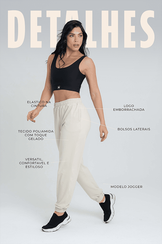 Calça Street Moletinho Jogger Luna