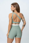 Short Fitness New Classic Duo Verde Sálvia Com Brisa