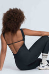 Macacão fitness Classico Preto compressão