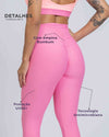 Calça Legging Slim duo Rosa Malibu com Coral