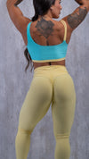 Calça Legging fitness Slim amarela