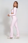 Calça Legging Fitness New Flare Rosa Blush