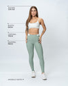 Calça Legging Fitness New Classic Duo Verde Sálvia Com Brisa