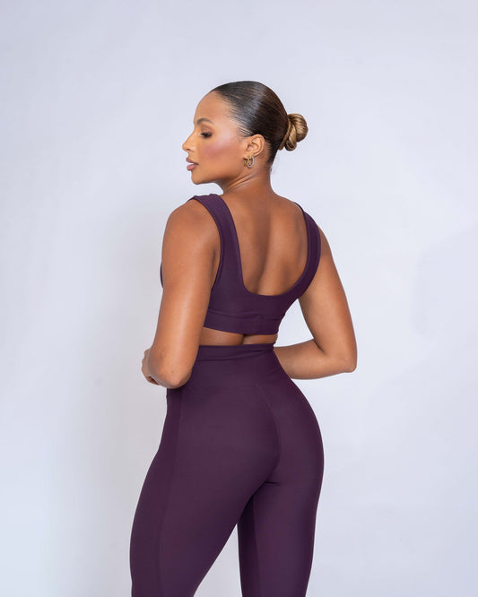 Legging Classic Blueberry compressão S/empina bumbum