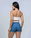 Short Smile Duo Azul Sereia com Off White (Leve defeito)